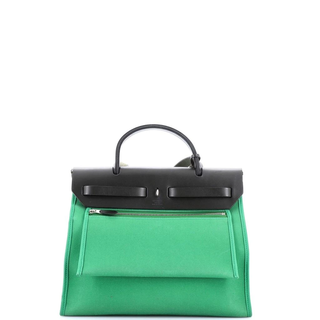 Hermes Herbag Zip Leather and Toile 31 3