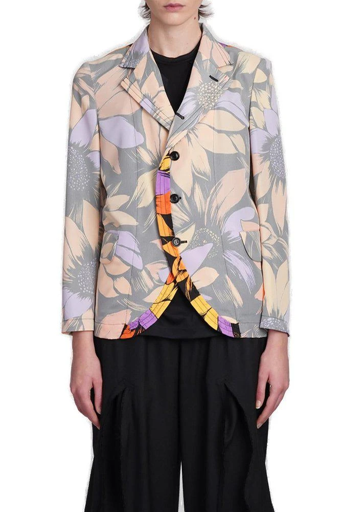 Comme des Garçons Comme des Garçons Floral-Printed Single-Breasted Tailored Blazer 1