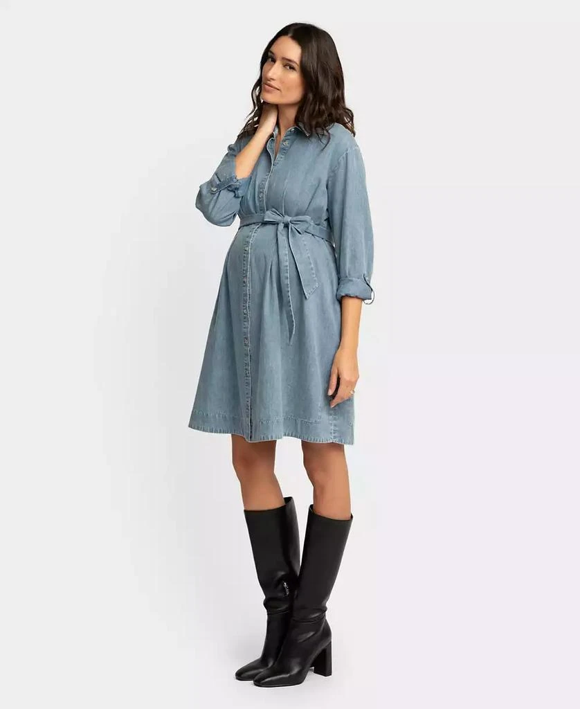 Seraphine Women's Maternity Chambray Dress 1