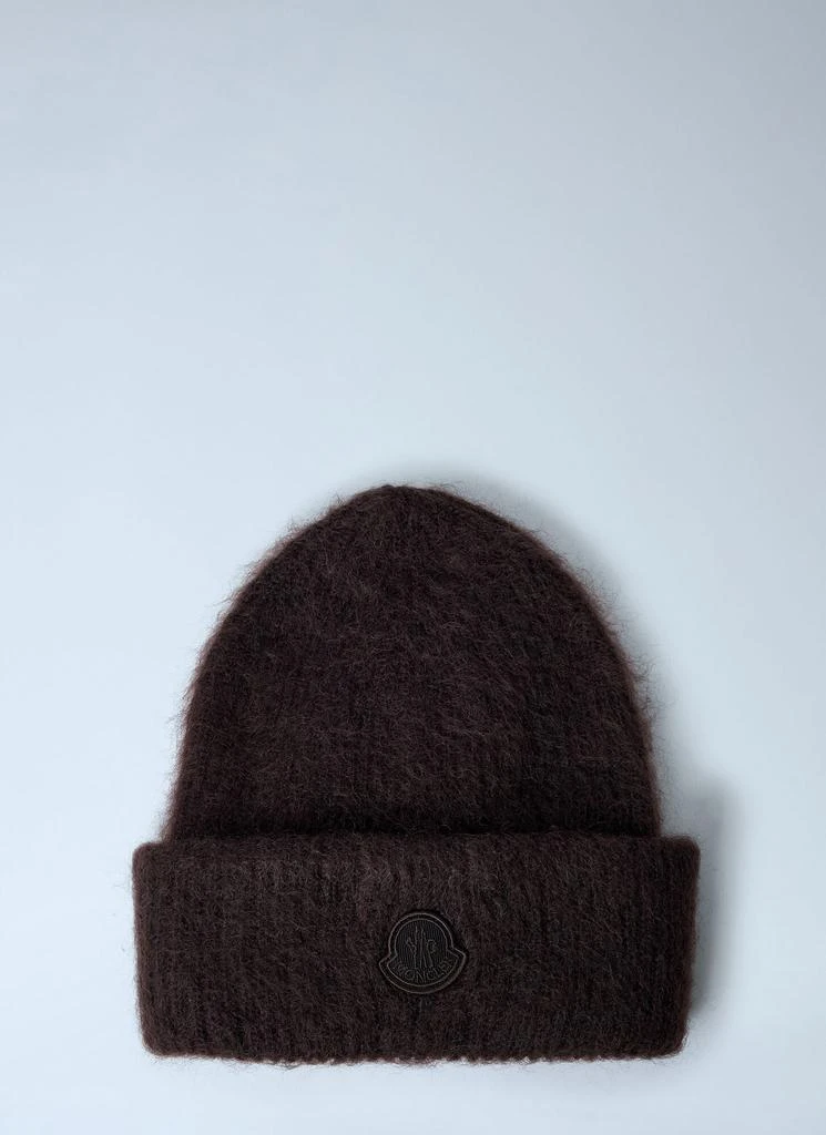 Moncler Logo Motif Beanie Hat 1
