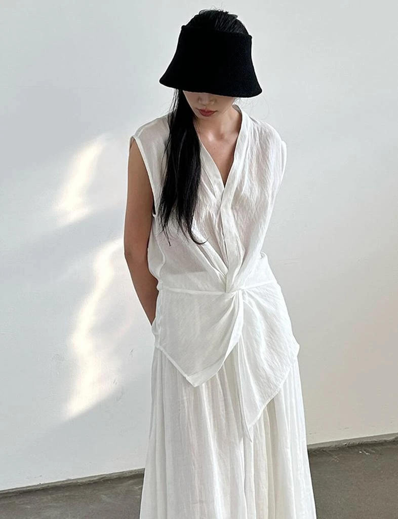 Pixie Market White Twist Front Top-PREORDER 2