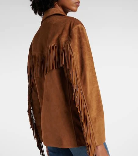 Nili Lotan Maelle fringed suede jacket 6