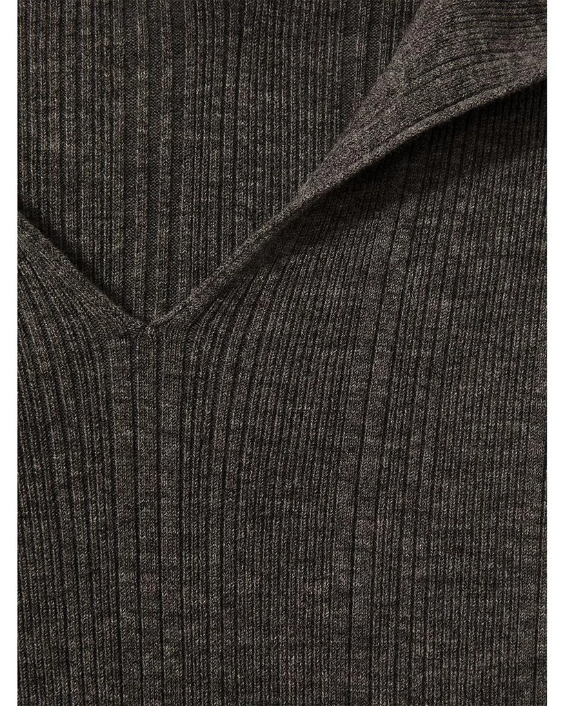 REISS Chloe Ribbed Hoodie 5