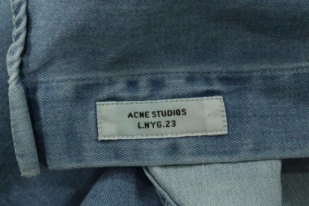 Acne Studios Acne Studios Isherwood Denim Shirt in Blue Cotton 5