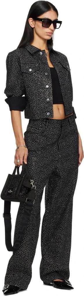 Marc Jacobs Black 'The Crystal Canvas Crossbody' Tote 4