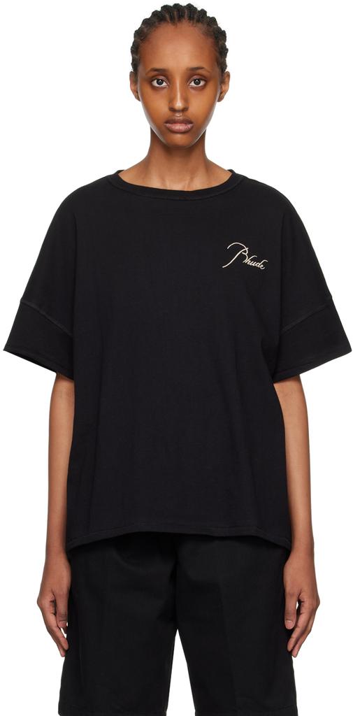 Rhude Black Reverse T-Shirt