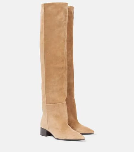 Khaite Andee 40 suede over-the-knee boots 1