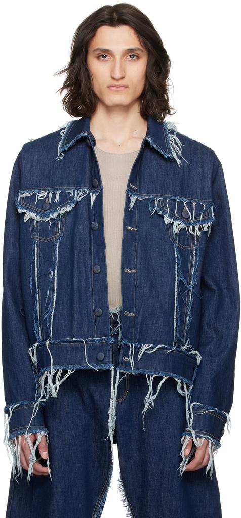 Bianca Saunders Blue Lexxus 23 Denim Jacket