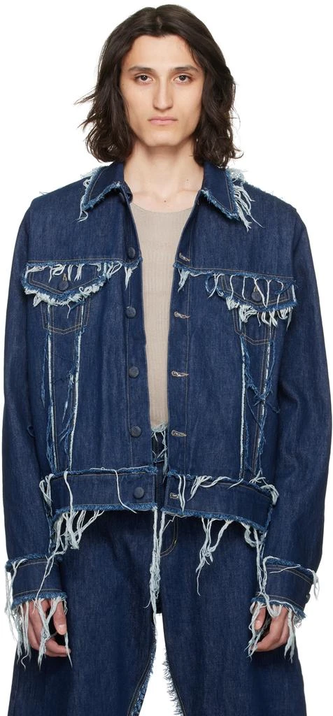 Bianca Saunders Blue Lexxus 23 Denim Jacket 1