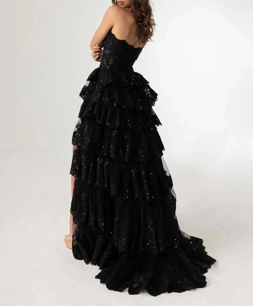 RACHEL ALLAN Rachel Allan - High-low Layered Tulle Gown 2