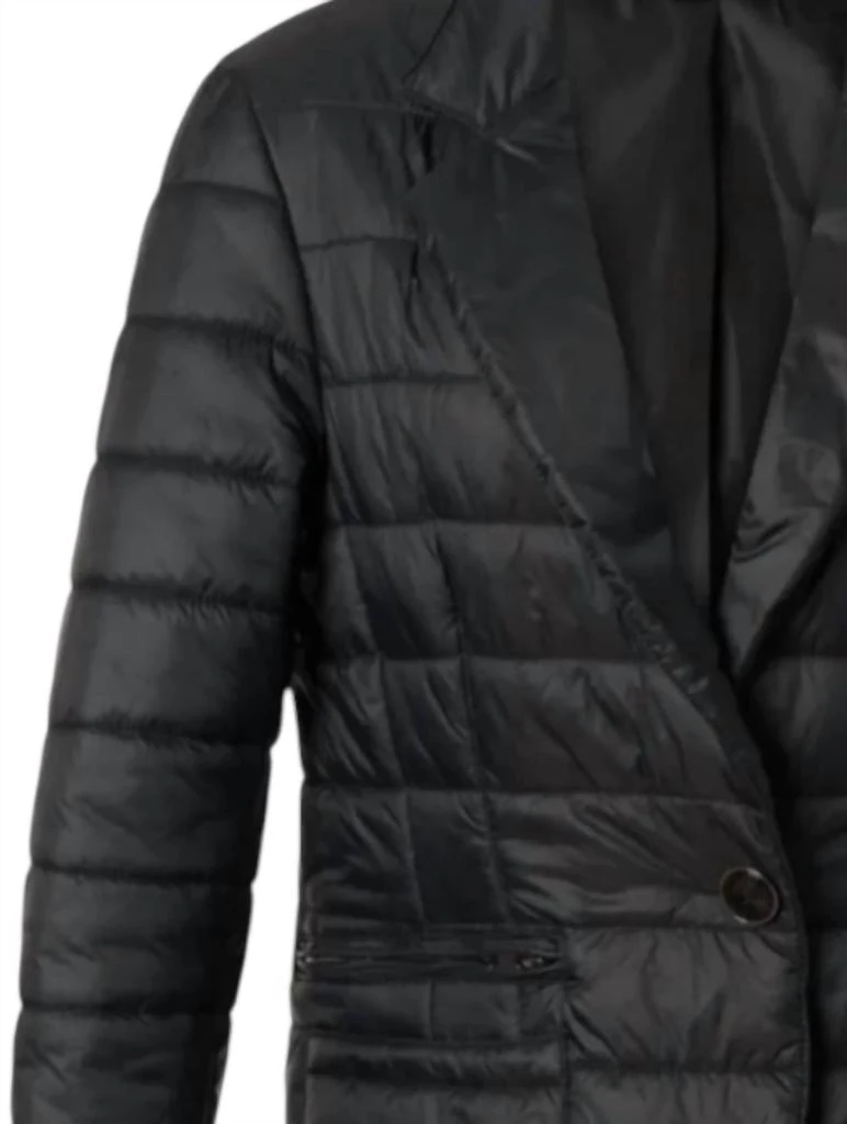 DiOMi Women
s Nylon Jacket With Mink Trim In Black/black 2
