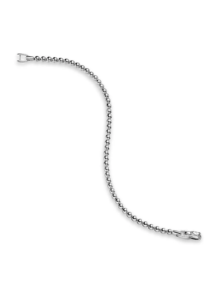 David Yurman Spiritual Beads Metal Bead Bracelet in Sterling Silver, 4MM 4