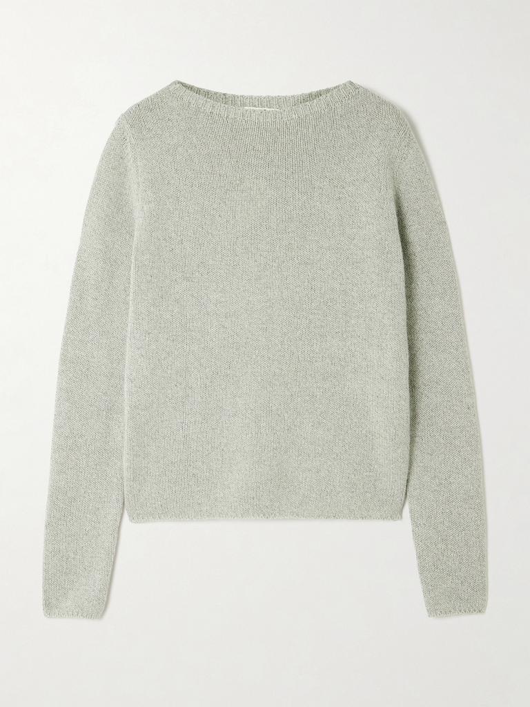 Shop Navy Product Dyed Wool Knit V-Neck Sweater on Sale at