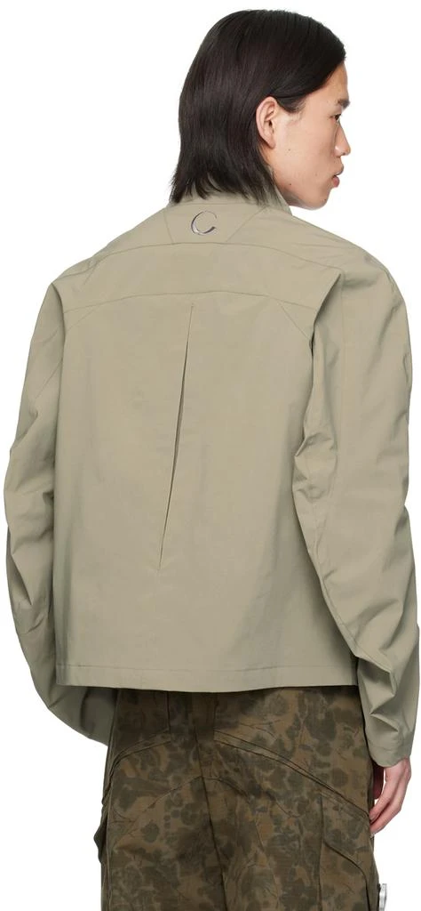 CMMAWEAR Khaki Articulated Sleeve Jacket 3