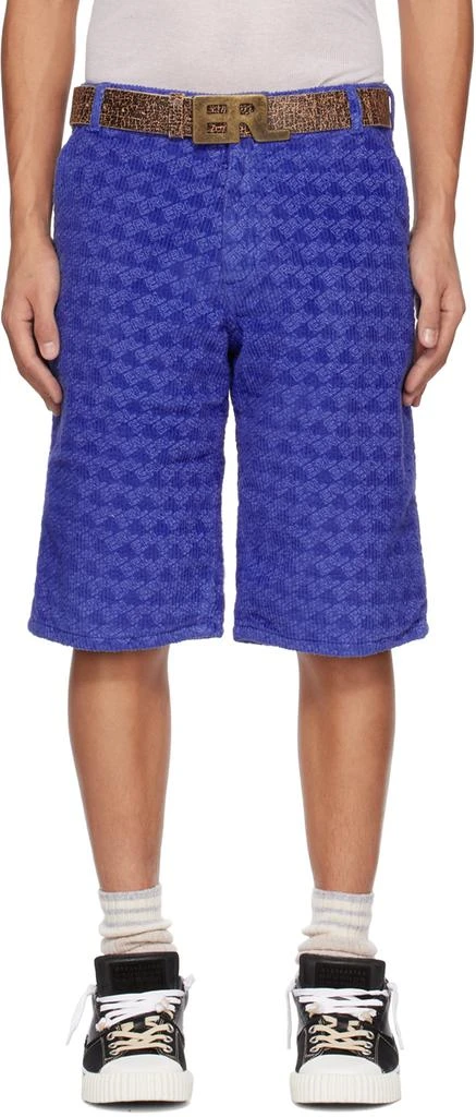 ERL Blue Printed Shorts 1