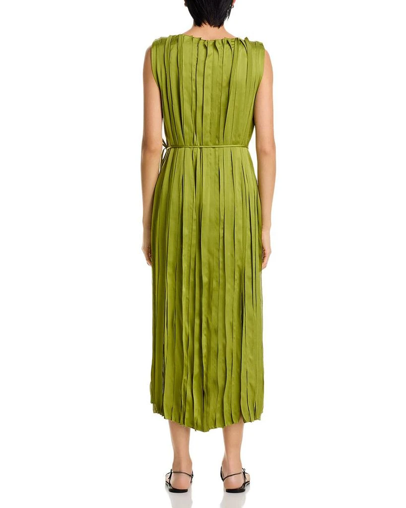Lafayette 148 New York Sleeveless Satin Panel Midi Dress 4