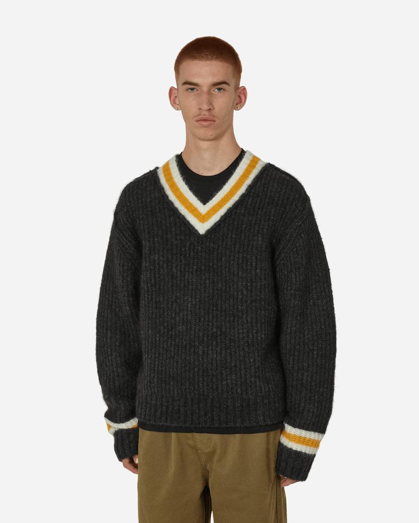 Stüssy Mohair Tennis Sweater Charcoal