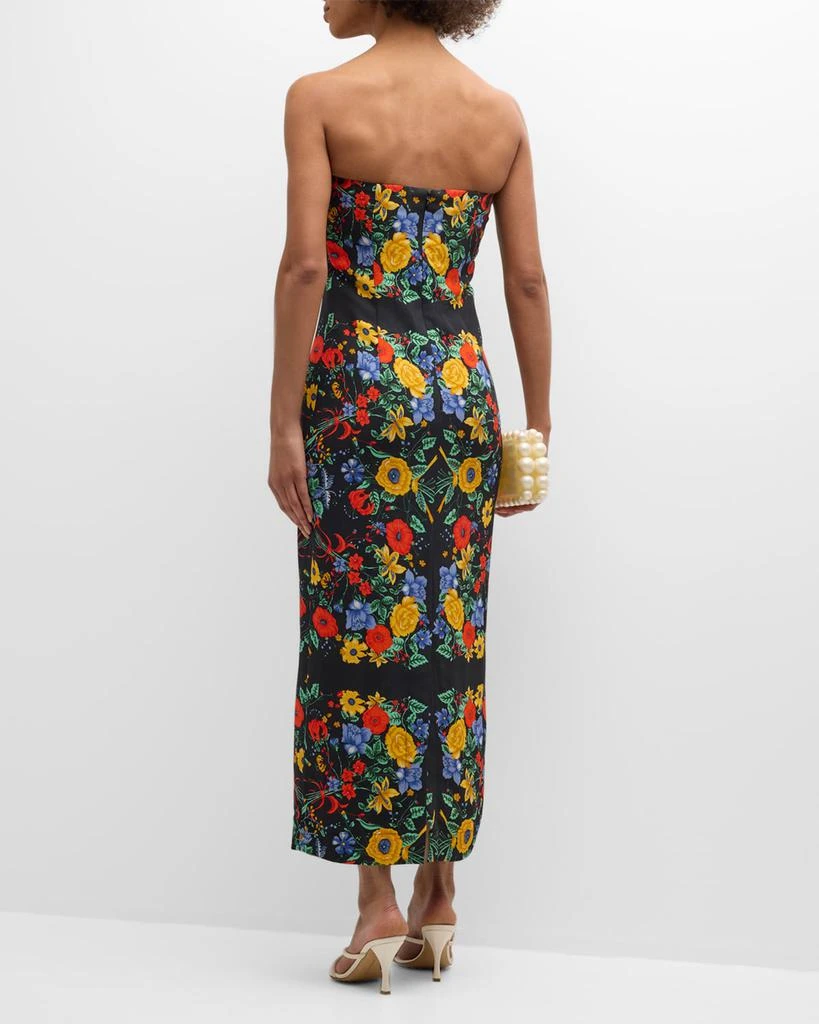 Cara Cara Leah Strapless Floral Midi Dress 5