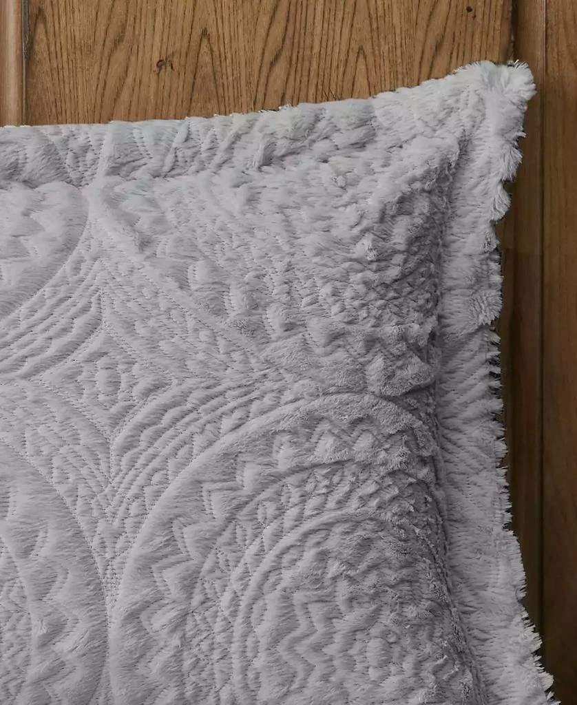Macy's Arya Embroidered Medallion Faux Fur 3-Pc. Comforter Set 25