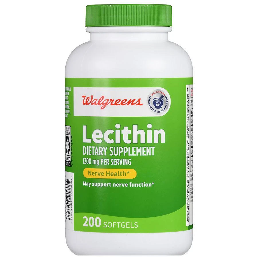 Walgreens Lecithin 1200 mg Softgels (200 days) 2