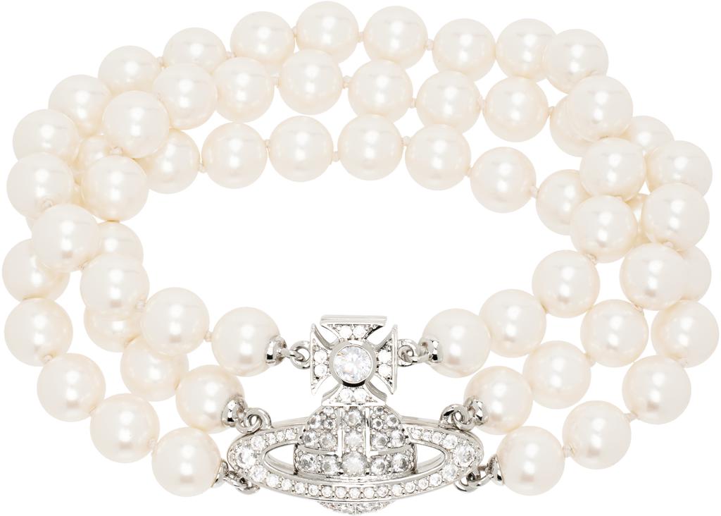 Vivienne Westwood Claude small pearl drop necklace - JEWELRY