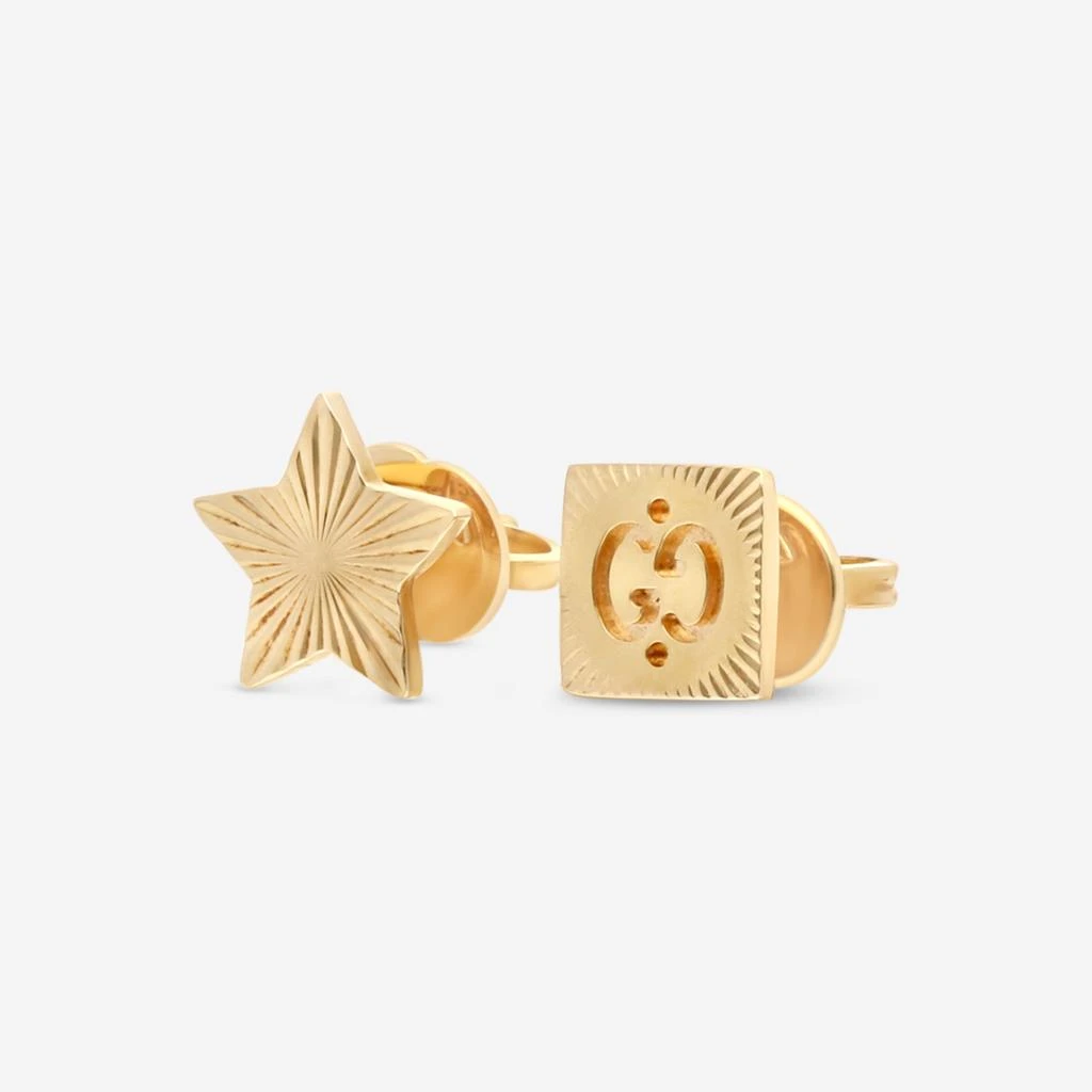 Gucci Gucci Icon 18K Yellow Gold Stud Earrings YBD66206800100U-copy 2