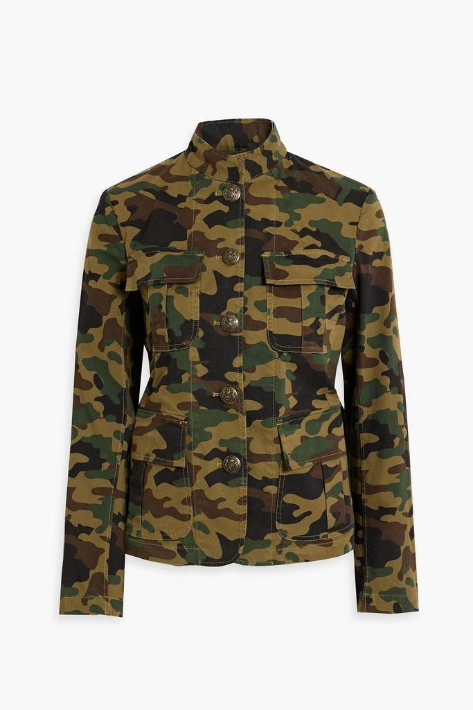 NILI LOTAN Cambre camouflage-print cotton-blend twill jacket 1