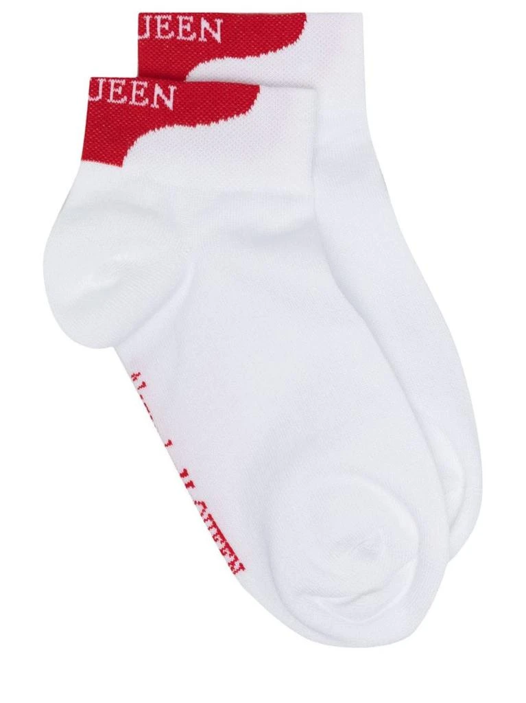 NA White Alexander McQueen ankle socks 1