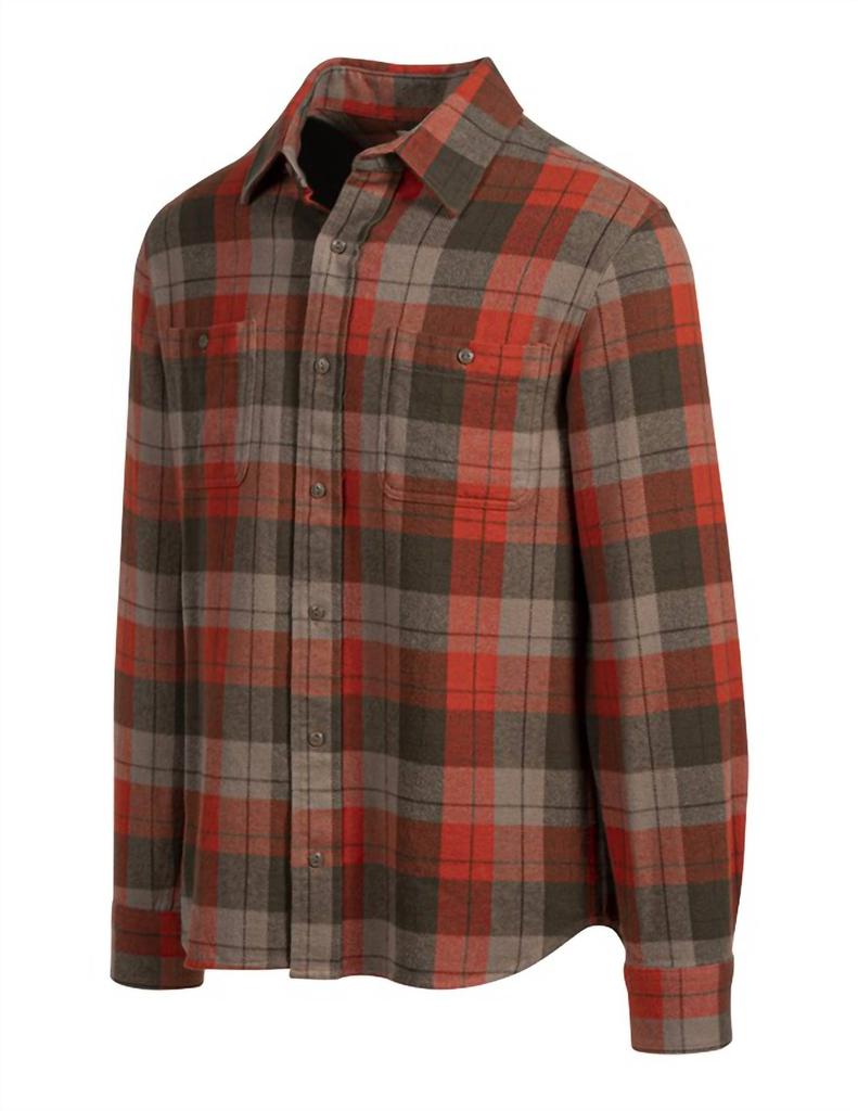 Schott Schott N.Y.C. - Men's Cotton Flannel Button-Up Shirt