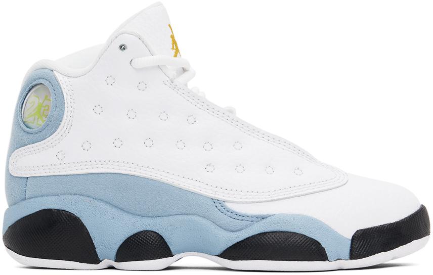 Nike Jordan Kids White Jordan 13 Retro Little Kids Sneakers