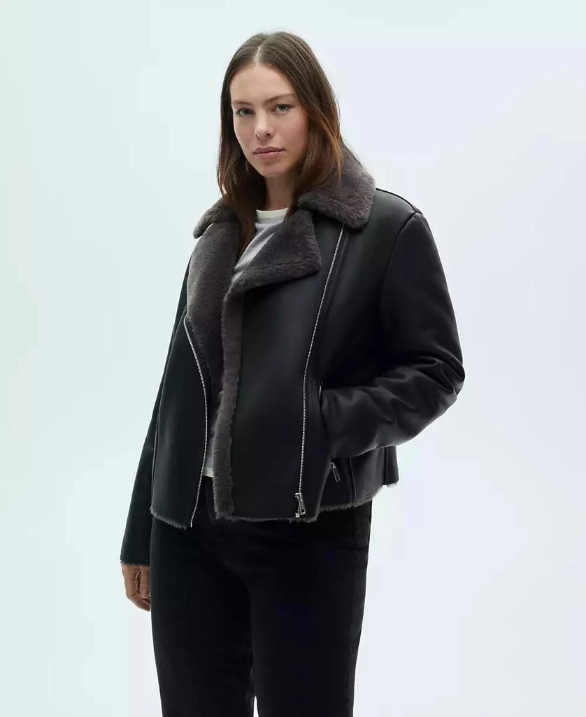 Mango Women's Shearling-Effect Lining Jacket 7
