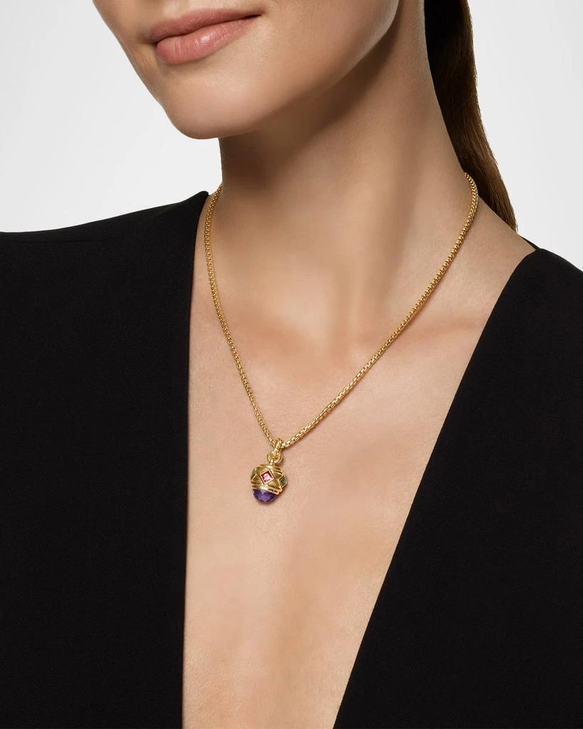 David Yurman Renaissance Amulet with Gemstones in 18K Gold 2