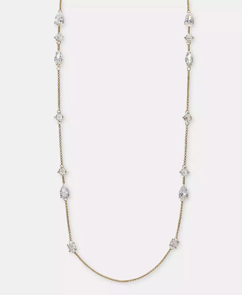 Anne Klein Cubic Zirconia Stationed Strand Necklace, 42" + 3" extender