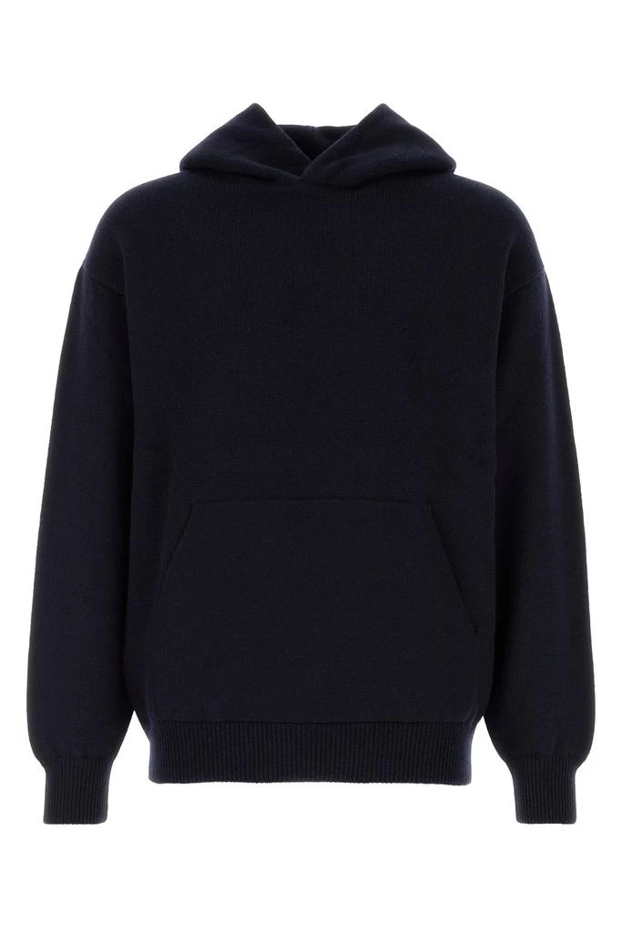 Johnstons of Elgin Navy blue cashmere sweatshirt 1