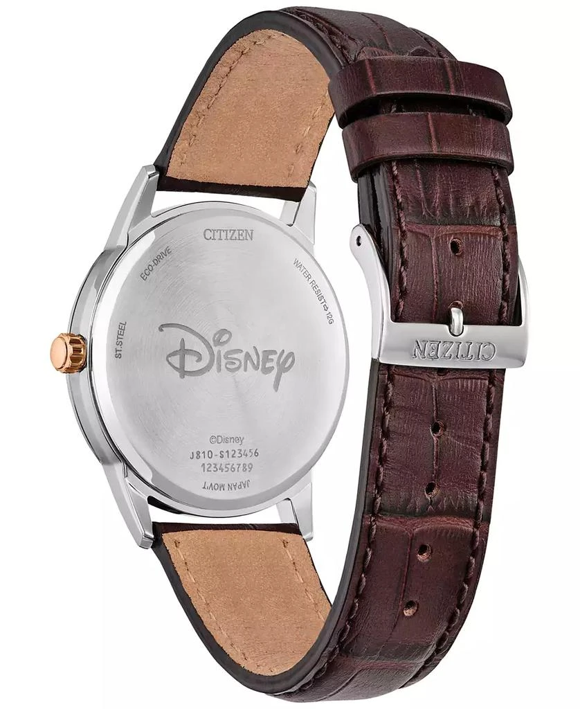 Citizen Eco-Drive Men's Steamboat Willie 1928 Brown Leather Strap Watch 40mm 3