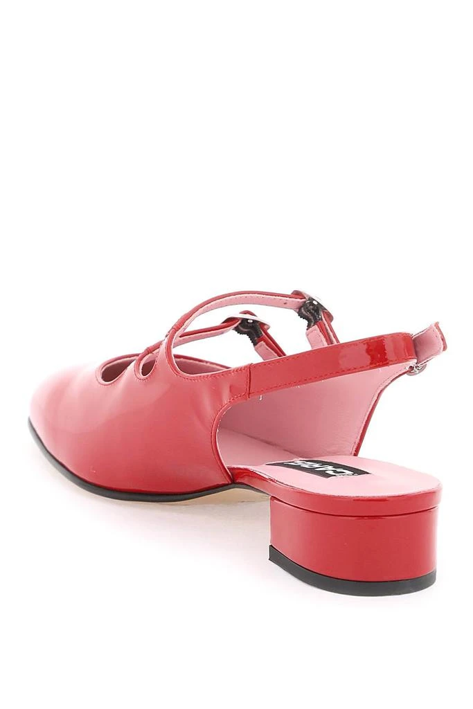 CAREL patent leather pêche slingback mary jane 3