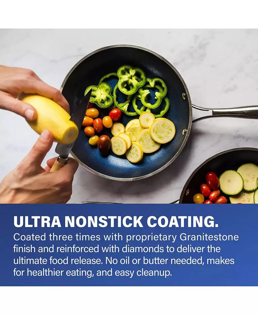 GraniteStone 15-Piece Ultra-Durable Non-Stick Diamond Infused Cookware and Bakeware Set 5