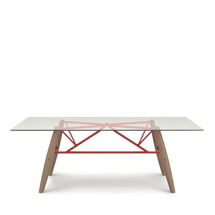 Huppé Huppe Connection 76" Glass Top Dining Table 1