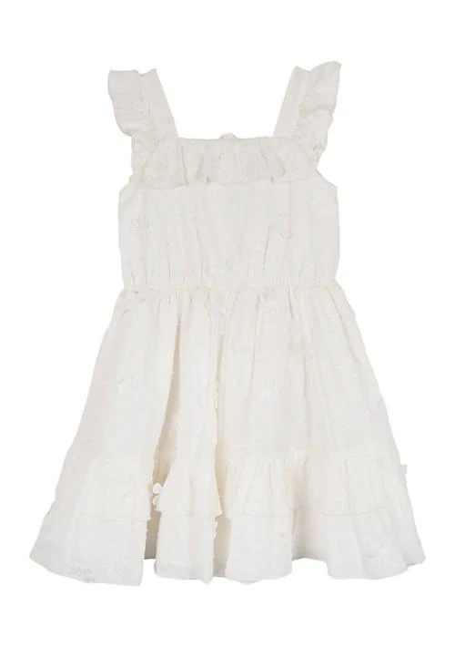 Rare Editions Editions Girls 4 6X 3D Embroidered Cotton Dress 1