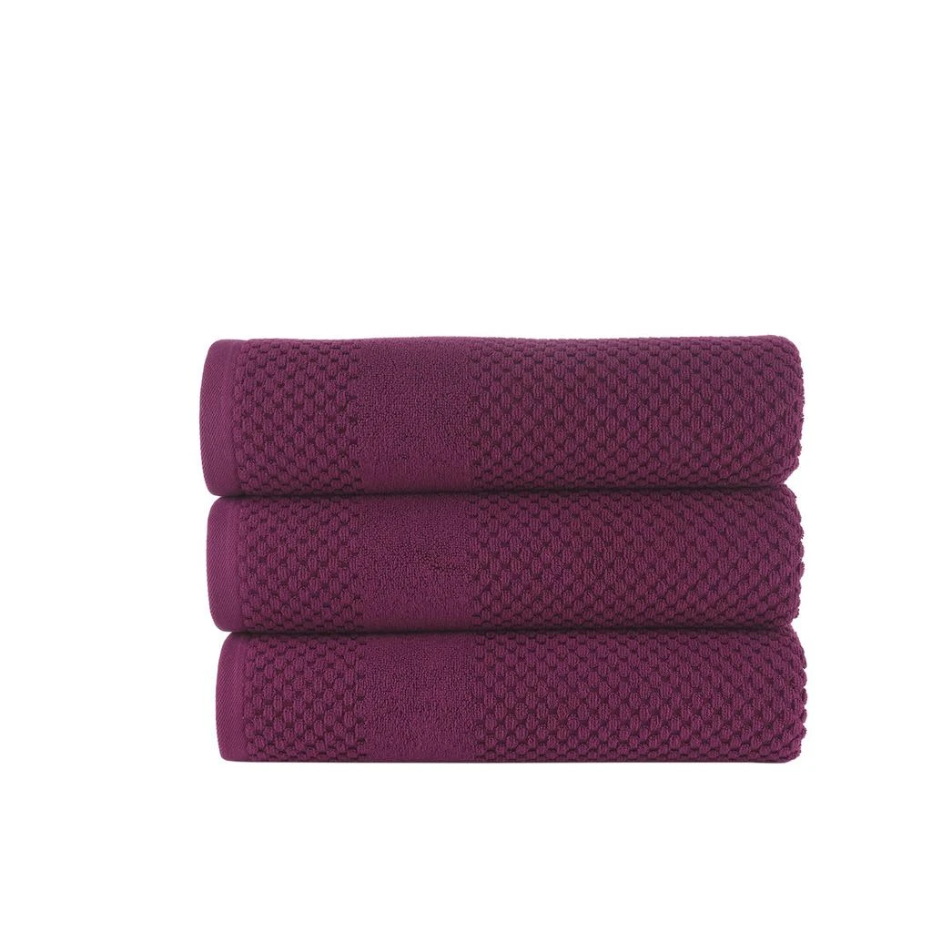 Chortex USA Alexis Antimicrobial Honeycomb Bath Towel (Pack of 3) 1