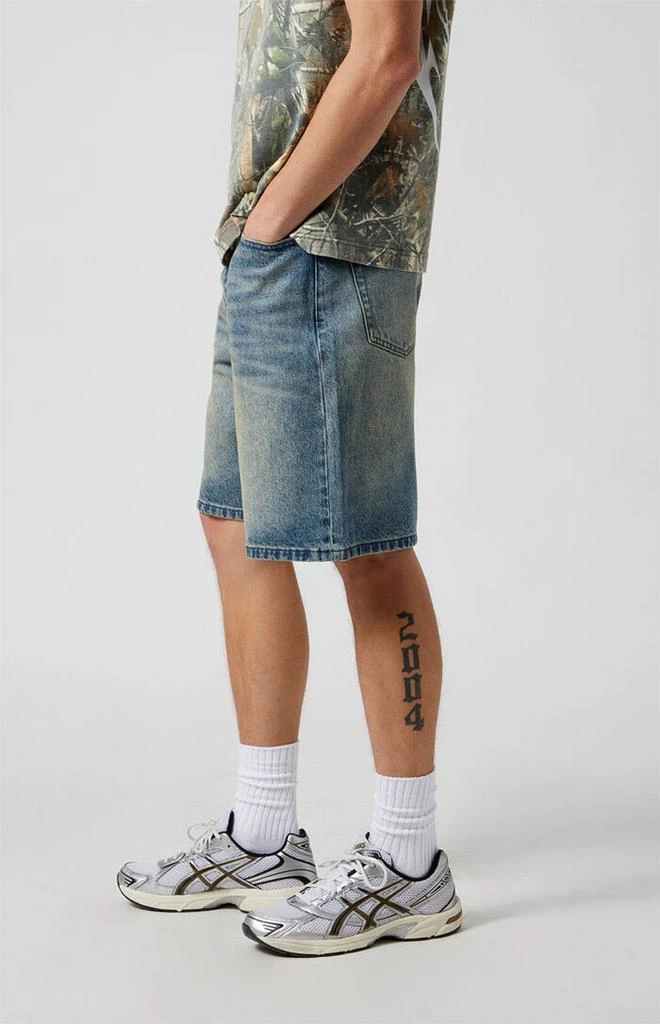 PacSun Medium Indigo Baggy Denim Shorts 3