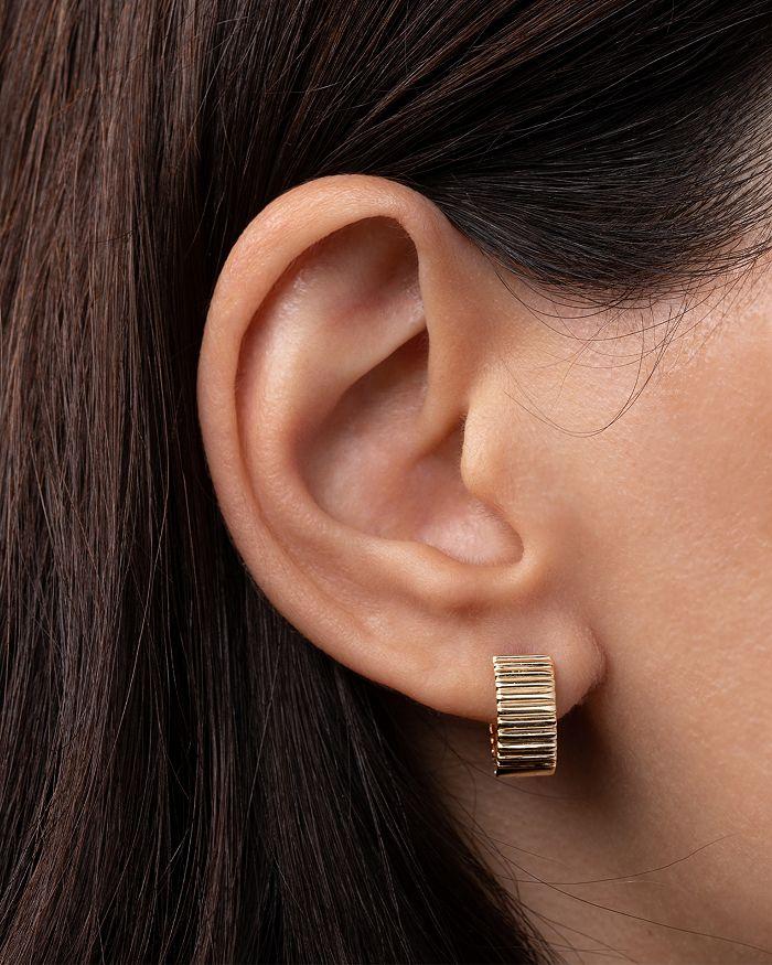 Zoe Lev 14K Yellow Gold Huggie Hoop Earrings