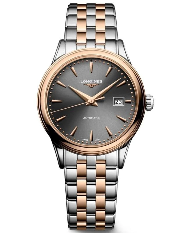 Longines Longines Flagship Automatic Grey Dial Steel and Rose Gold Women's Watch L4.374.3.78.7 1