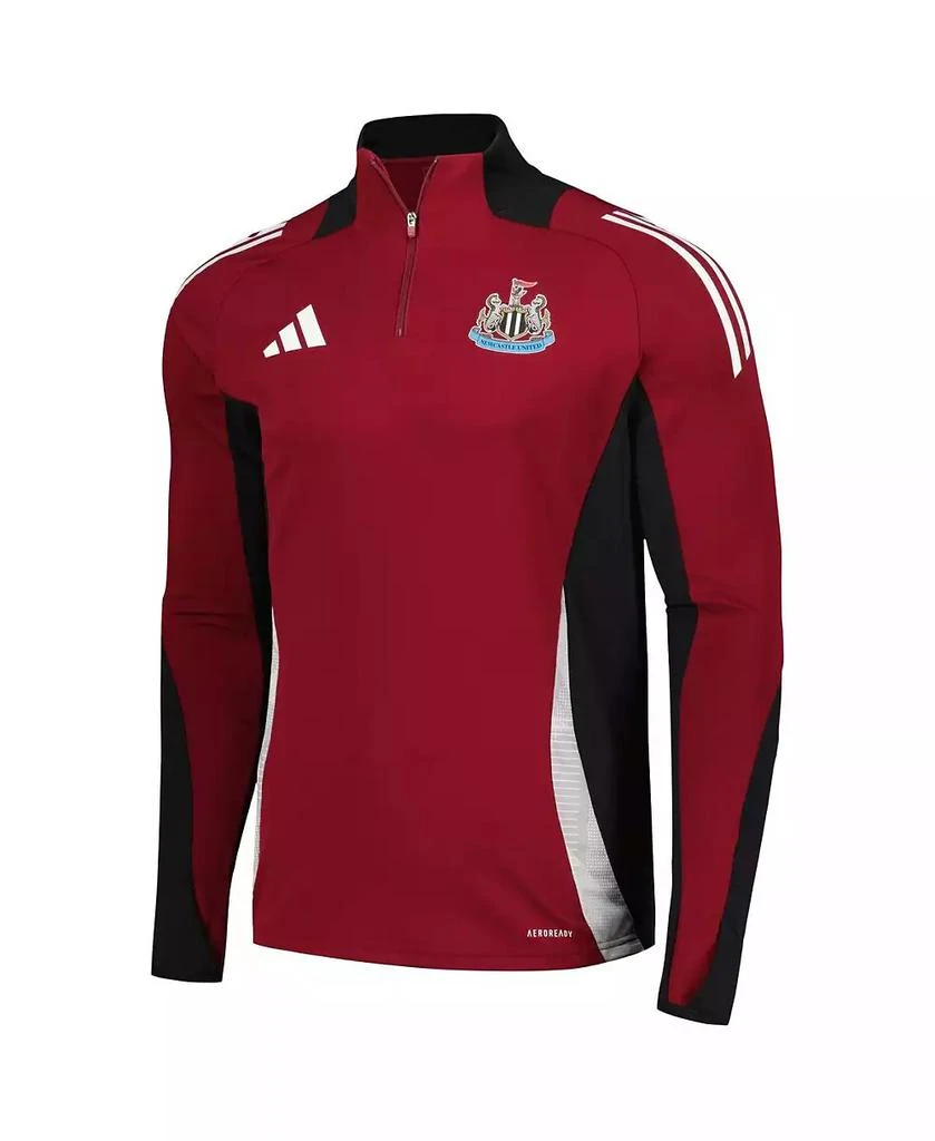 Adidas Men's Burgundy Newcastle United 2024/25 AEROREADY Raglan Quarter-Zip Training Top 3