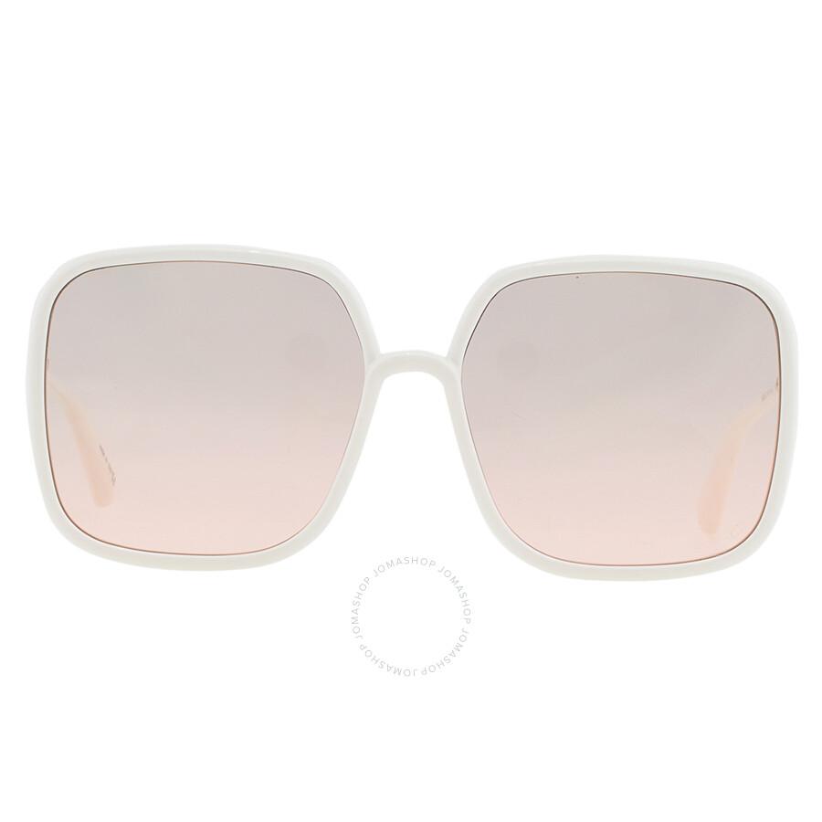 Dior DIORSTELLAIRE Pink Square Ladies Sunglasses CD40006U 25F 59