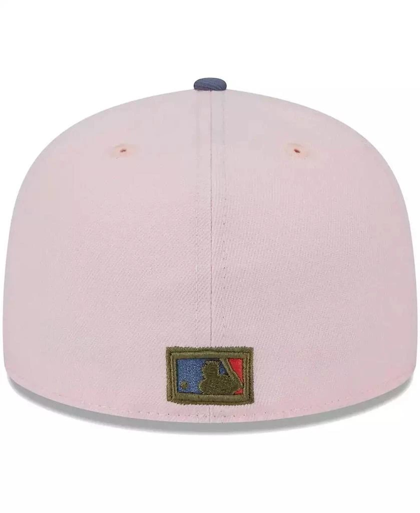 New Era Men's Pink, Blue Florida Marlins Cooperstown Collection Olive Undervisor 59FIFTY Fitted Hat 5