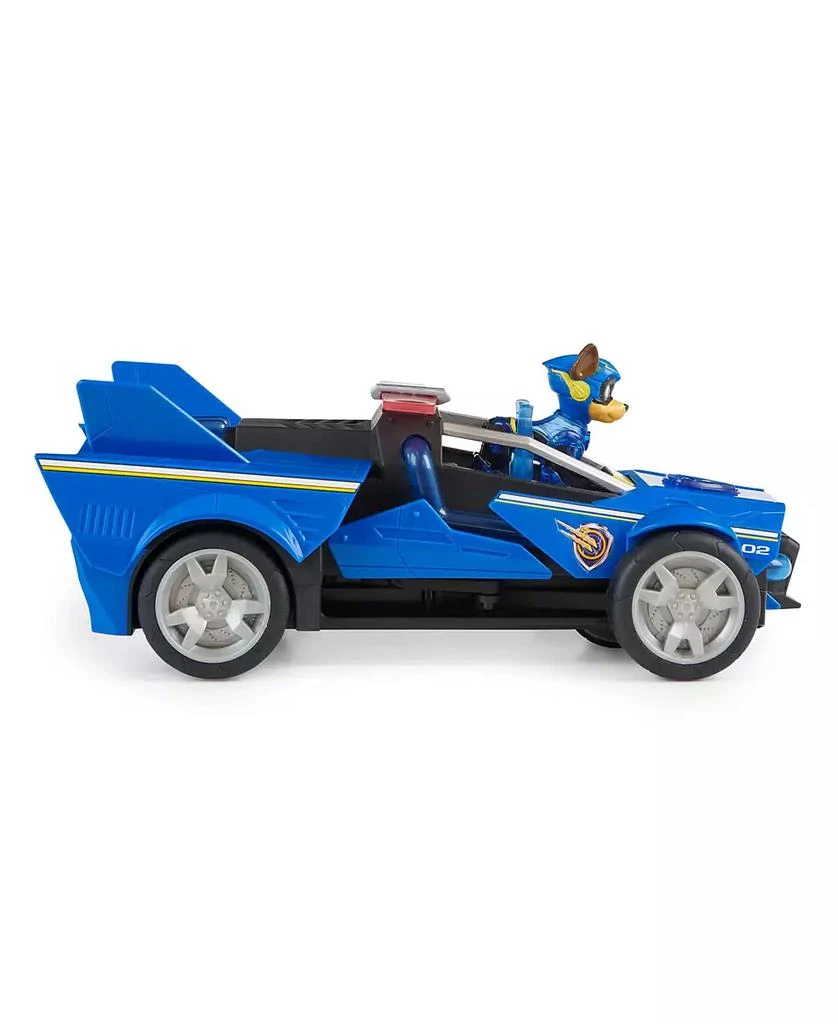 Paw Patrol The Mighty Movie, Chase's Mighty Converting Cruiser with Mighty Pups Action Figure, Lights and Sounds 2