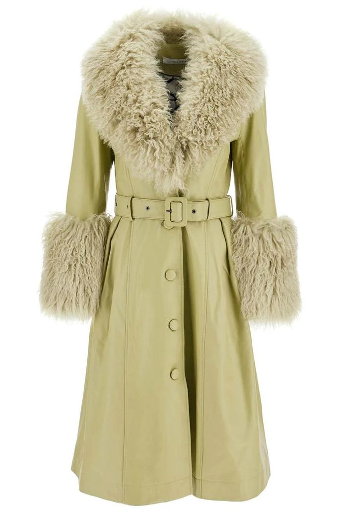 Saks Potts Foxy Leather And Shearling Long Coat 1