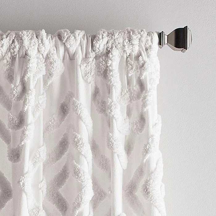 DKNY Tufted Diamond 108" x 40" Curtain Panel, Pair 3