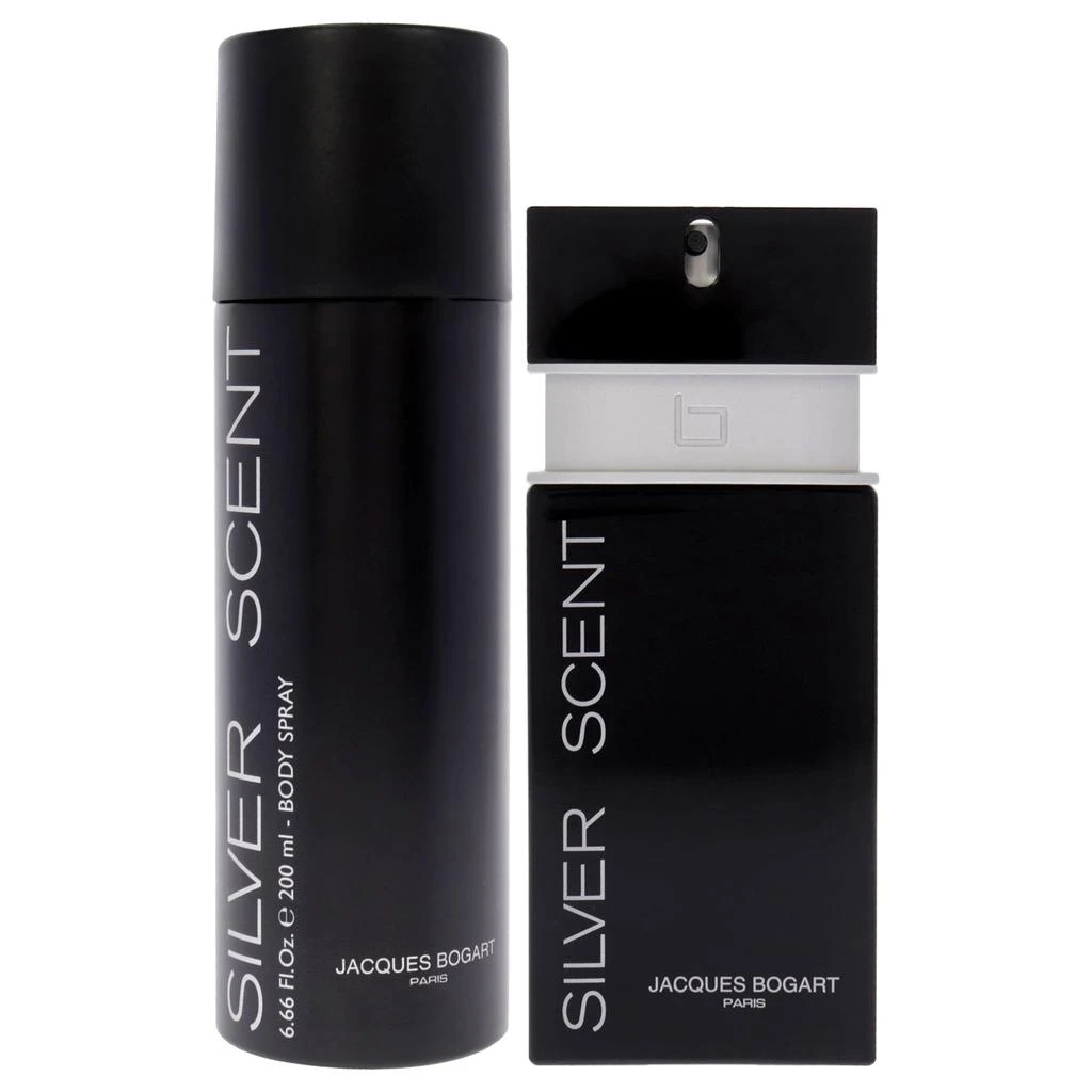 JACQUES BOGART Silver Scent by  for Men - 2 Pc Gift Set 3.33oz EDT Spray, 6.66oz Body Spray 2
